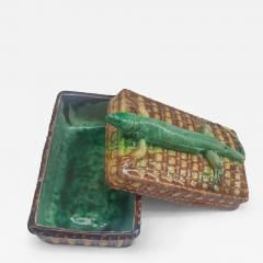  Palissy Ware Palissy Majolica Palissy majolica small tureen quality and rare piece  - 4544809