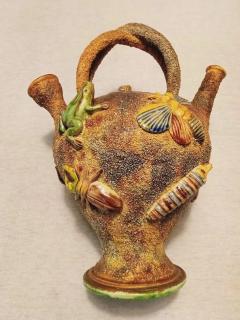  Palissy Ware Palissy Majolica Portuguese Palissy majolica jar Possibly Mafra - 4548943