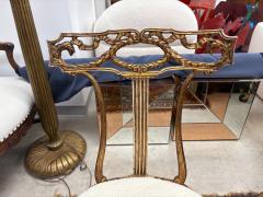  Palladio Italian Neoclassical Style Gilt Metal Chair by Palladio - 4302524