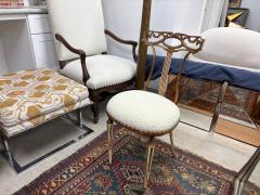  Palladio Italian Neoclassical Style Gilt Metal Chair by Palladio - 4302530
