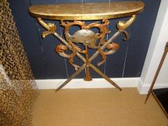  Palladio Italian Wrought Iron and Marble Console Table - 4505639