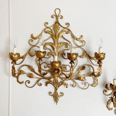  Palladio PAIR OF LARGE PALLADIO WALL SCONCES ITALY 1960S - 3030720