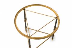  Palladio Palladio White Marble And Black And Gilt Iron Circular End Side Table 1 - 3170771