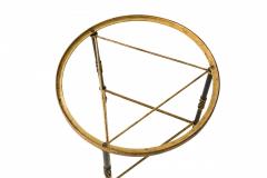  Palladio Palladio White Marble And Black And Gilt Iron Circular End Side Table 4 - 3170779