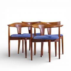  Palle Petersen Erik Andersen E Andersen P Pedersen for Randers M belfabrik Danish Dining Chairs Set of 4 - 4490925