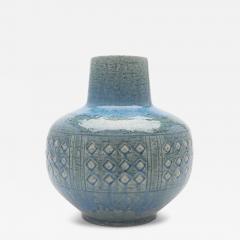  Palshus Large Vase in Turquoise Glaze by Per and Annelise Linnemann Schmidt for Palshus - 3440043