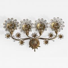  Palwa Crystal and Brass Sconce by Palwa - 468099