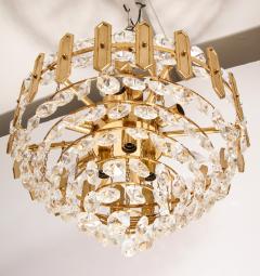  Palwa Embossed Brass and Crystal Chandelier by Palwa - 730795
