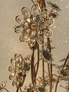  Palwa Illuminated Brass and Floral Crystal Floor Lamp by Palwa - 439590