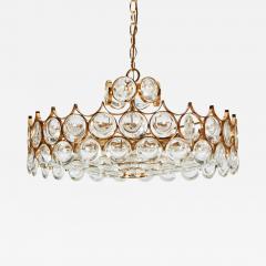  Palwa Impressive Brass and Glass Chandelier by Palwa - 226600
