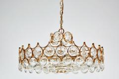  Palwa Impressive Brass and Glass Chandelier by Palwa - 226606