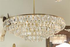  Palwa Large Palwa Brass and Crystal Chandelier - 648235