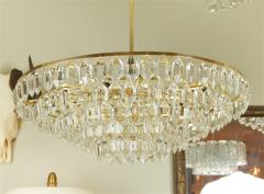  Palwa Large Palwa Brass and Crystal Chandelier - 648239