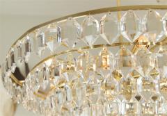  Palwa Large Palwa Brass and Crystal Chandelier - 648240