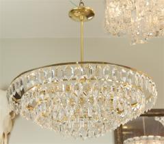  Palwa Large Palwa Brass and Crystal Chandelier - 648246