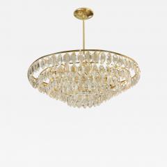  Palwa Large Palwa Brass and Crystal Chandelier - 649012