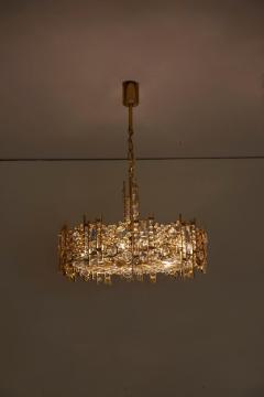  Palwa One of Two Palwa Gilded Brass Chandeliers Model S2601 - 984118