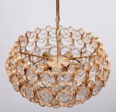  Palwa Outstanding Gilded Brass and Crystal Glass Chandelier by Palwa - 550673