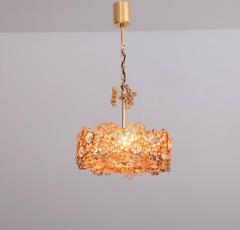  Palwa Outstanding Gilded Brass and Crystal Glass Encrusted Chandelier by Palwa - 550682