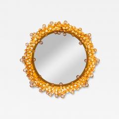  Palwa Palme Walter Stunning Illuminating Mirror with Faceted Crystals 1960s - 4307111