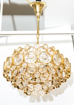  Palwa Palwa Gilt Brass Optic Glass Chandelier - 757645