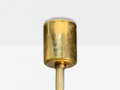  Palwa Palwa Teardrop Glass Brass Tiered Chandelier Germany 1960s - 4216421