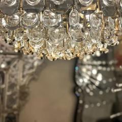  Palwa Palwa Tiered Crystal Drop and Golden Brass Chandelier 1960s - 3723647