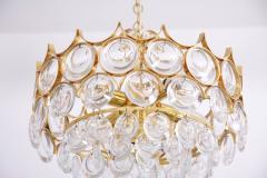  Palwa Stunning Gilded Brass and Glass Palwa Chandelier - 552298