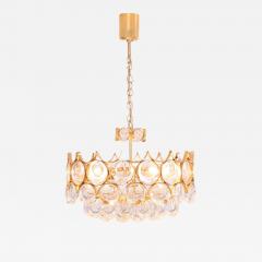  Palwa Stunning Gilded Brass and Glass Palwa Chandelier - 560862