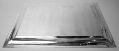  Pampaloni Large Italian Retro Deco Modern Sterling Silver Tray - 4543002