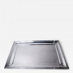  Pampaloni Large Italian Retro Deco Modern Sterling Silver Tray - 4545653
