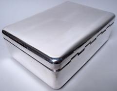  Pampaloni Large and Stylish Italian Modern Sterling Silver Box - 4542834