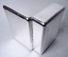  Pampaloni Large and Stylish Italian Modern Sterling Silver Box - 4542835