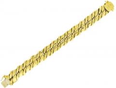  Pampillonia 18KT GOLD WOVEN BRACELET MADE BY ABEL ZIMMERMAN FOR PAMPILLONIA JEWELERS - 3576094