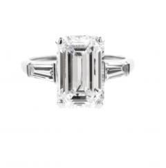  Pampillonia 4 49 CARAT G I A EMERALD CUT DIAMOND SOLITAIRE RING - 2799707