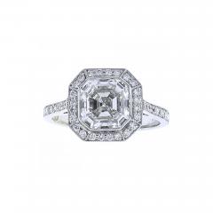 Pampillonia Asscher Cut Diamond Ring - 434469