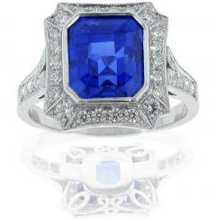  Pampillonia Burma Not Heat Sapphire and Diamond Ring - 419516