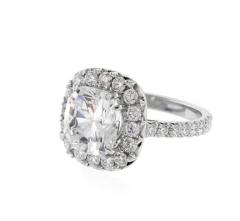  Pampillonia CUSHION CUT DIAMOND RING IN HALO SETTING - 3183119