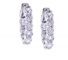  Pampillonia Diamond Hoop Earrings 5 74 Carat From Pampillonia - 1425224