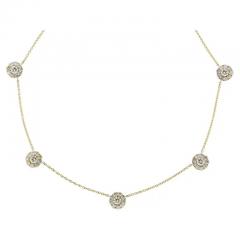  Pampillonia FIORE FIVE STATION DIAMOND NECKLACE - 3606762