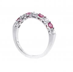  Pampillonia Pink Sapphire and Diamond Alternating Band - 3967926