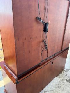  Paoli Inc Paoli Mahogany Desk with an Etched Glass Lighted Hutch - 4313898