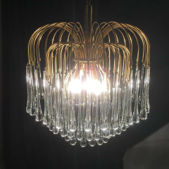  Paolo Venini and Giacomo Cappellin Murano Chandelier in the Style of Venini 1960s - 1693836