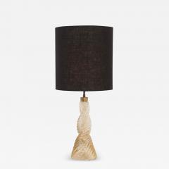  Paolo Venini and Giacomo Cappellin Paolo Venini Braided Diamointe Table lamp for Venini Italy 1940c  - 4585480