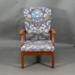  Parker Knoll Parker Knoll Mid Century English Arts Crafts Style Oak Reclining Armchair - 4185788