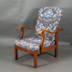  Parker Knoll Parker Knoll Mid Century English Arts Crafts Style Oak Reclining Armchair - 4185789