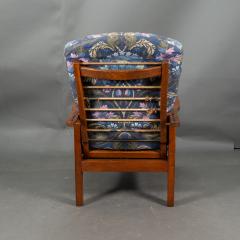  Parker Knoll Parker Knoll Mid Century English Arts Crafts Style Oak Reclining Armchair - 4185792