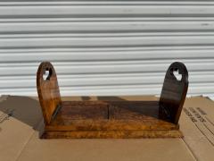  Parkins Gotto Parkins and Gotto Burlwood and Brass Gliding Book Stand With Cameos - 4375788