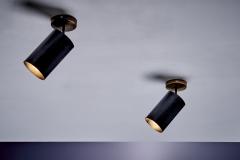  Parscot Pair of mid sized Adjustable Brass Ceiling Lamps by Parscot - 4389103