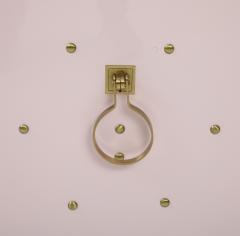  Parzinger Originals Tommi Parzinger Shell Pink Lacquer Brass Credenza - 3447373